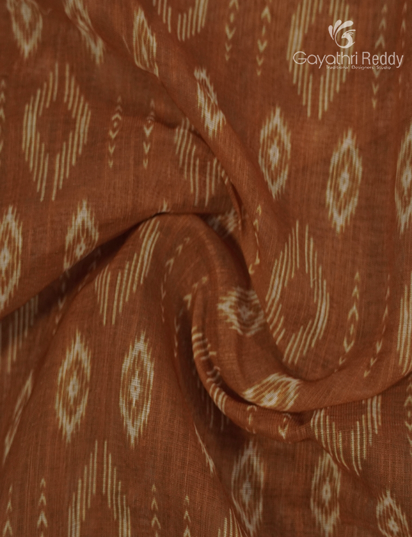 Linen Cotton Saree in Mustard