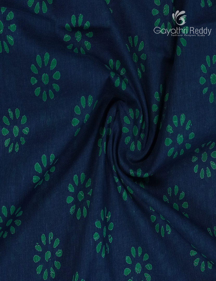 Vidharbha Cotton Saree in Indigo Blue
