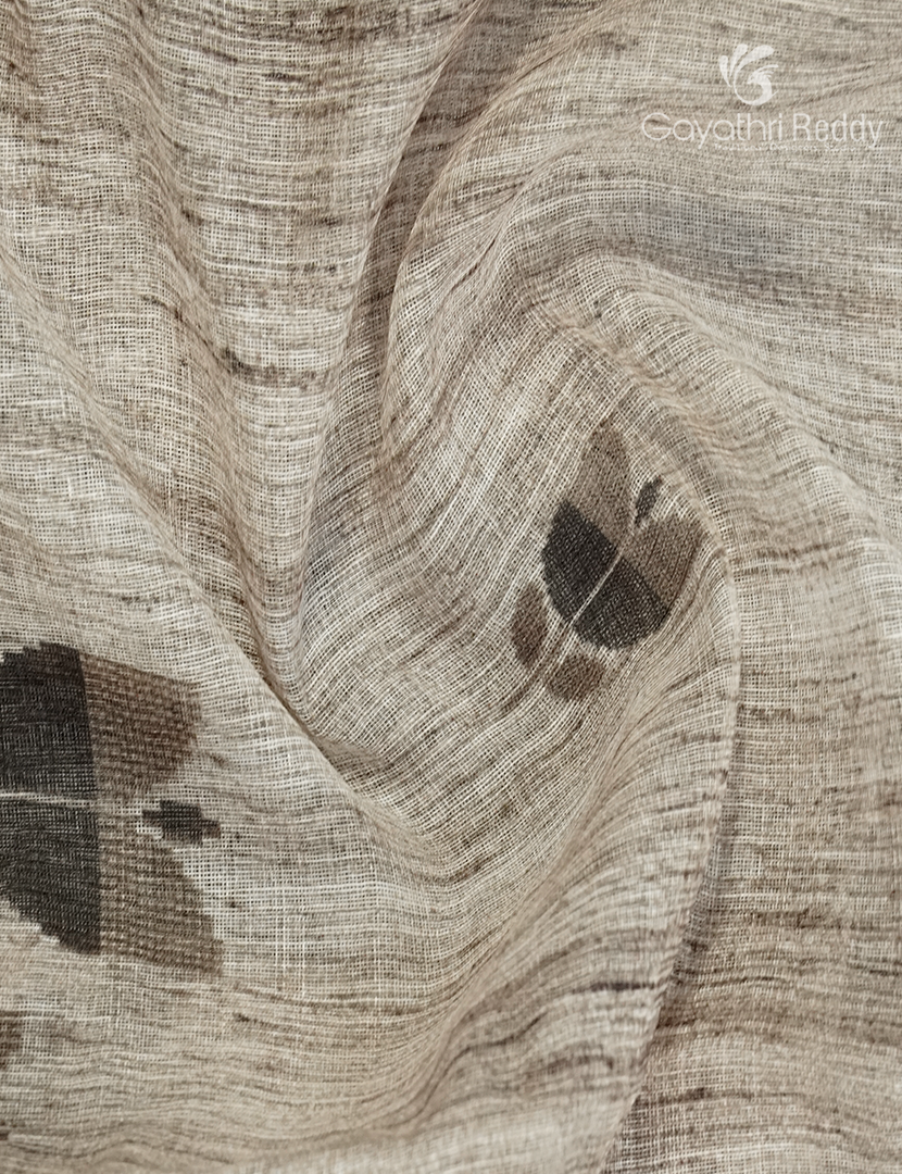 Linen Silk in Cream and Black