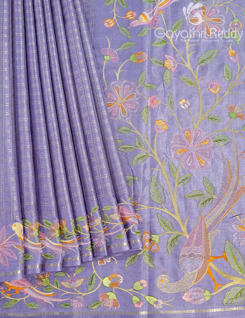 KHADI SILK WORK SAREE-KSW53