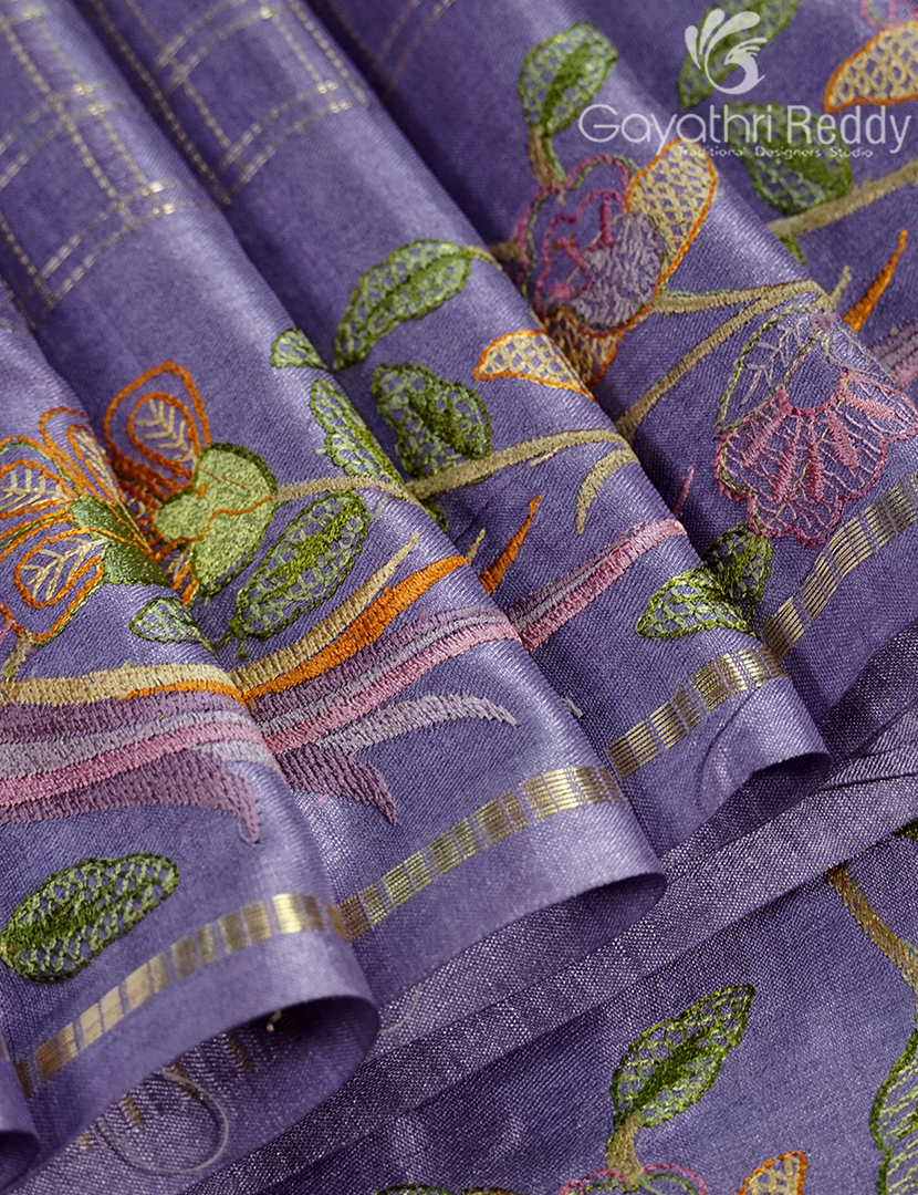 KHADI SILK WORK SAREE-KSW53