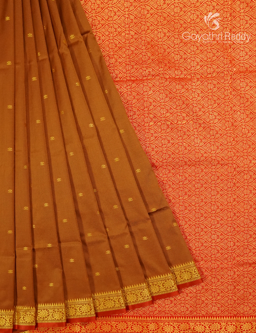 Semi Katan Silk Saree in Deep Mustard