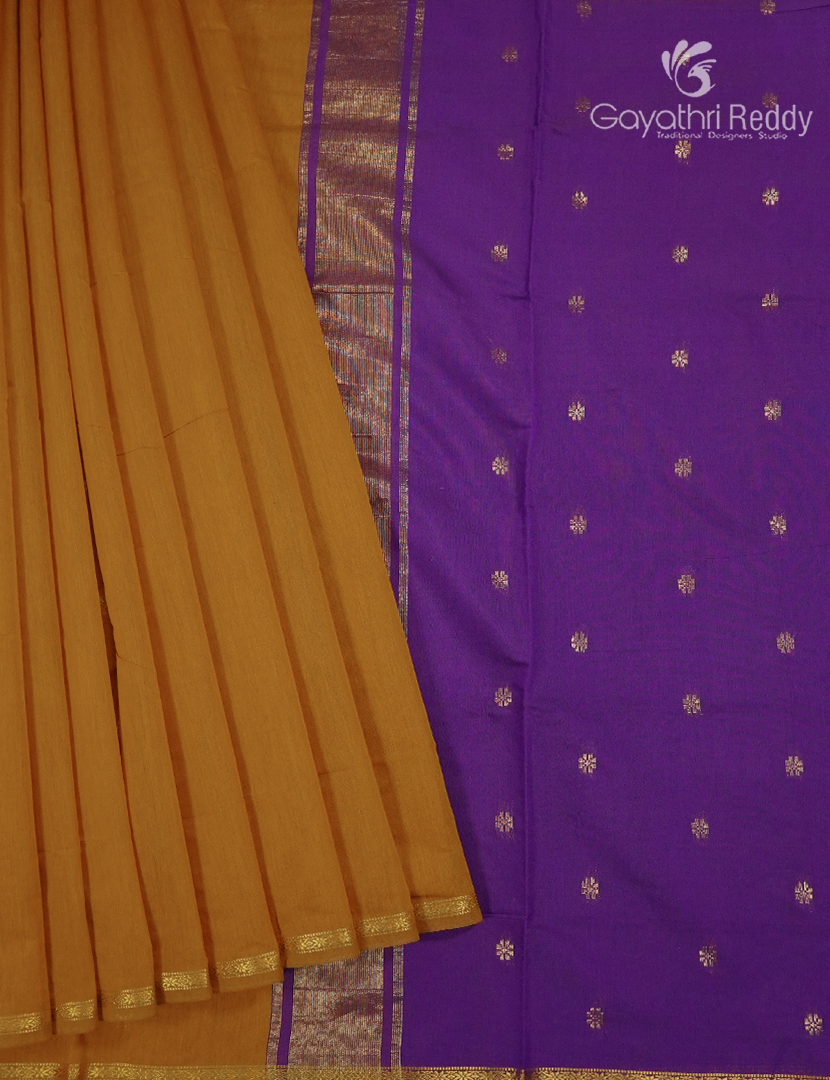 Sico Saree in Mustard and Purple