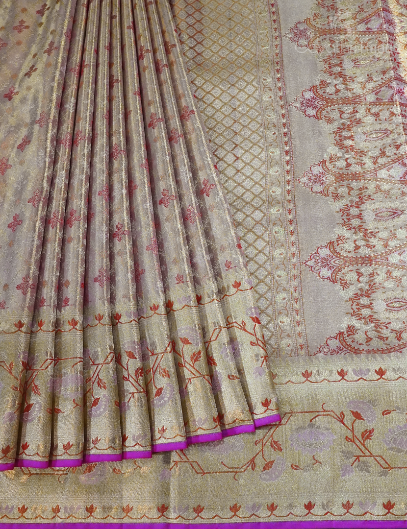 PURE KANCHI PATTU MEENAKARI SAREE-KP7493