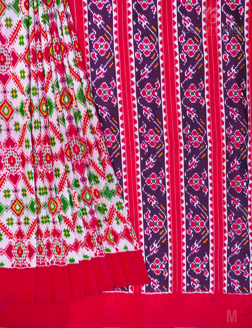 PURE TWILL IKKAT PATTU-IP722