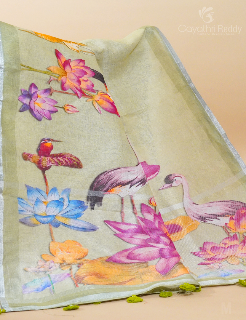 PURE LINEN SAREE-L1308