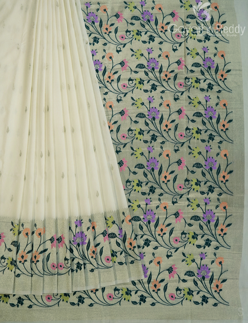 SEMI TUSSAR KADDI SAREE-STK6