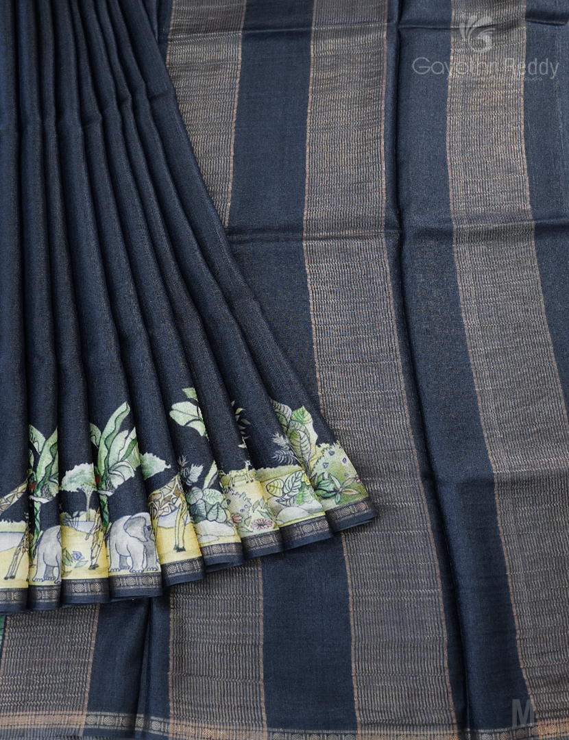 PURE DESI TUSSAR SILK-TS1390