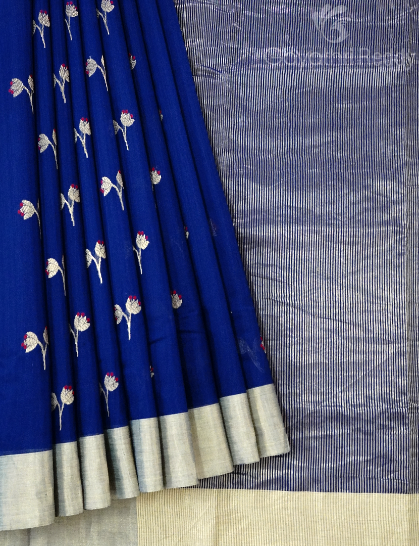 PURE CHANDERI SICO  SAREE-PCS645