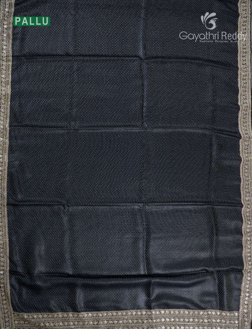 Pure Desi Tussar Fancy Saree in Black