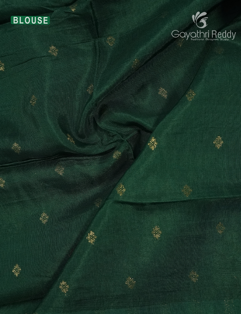 Semi Mysore Crepe Saree in Bridal Red