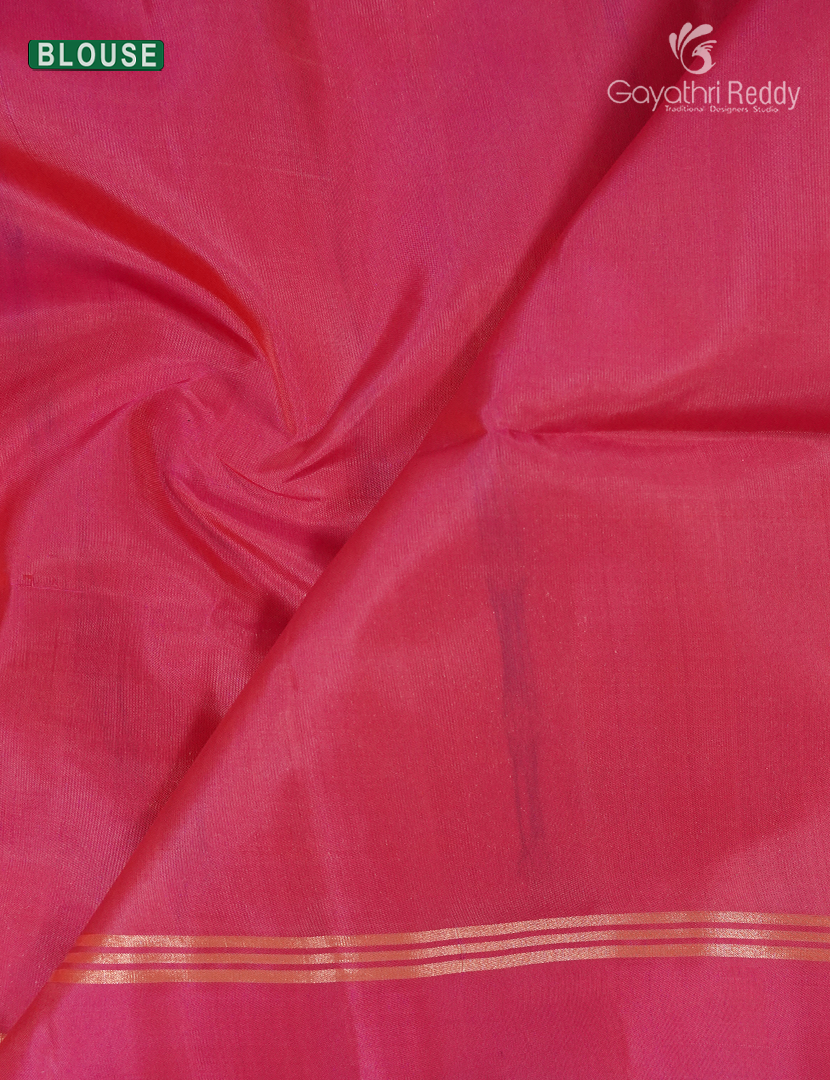 Light weight Kanchipuram Silk Saree in Orange