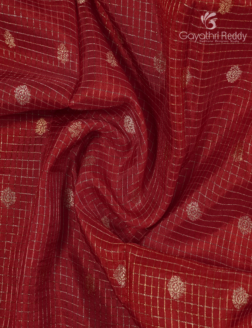 Semi Mysore Crepe Saree in Bridal Red