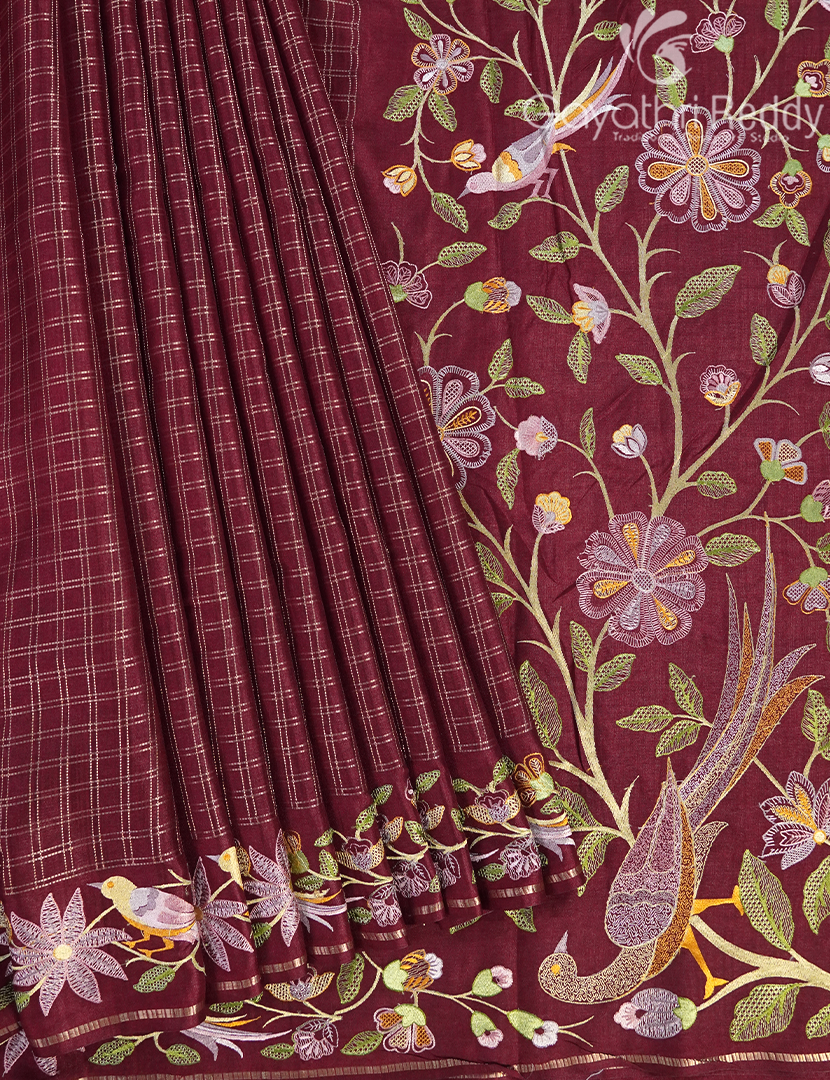 KHADI SILK WORK SAREE-KSW56