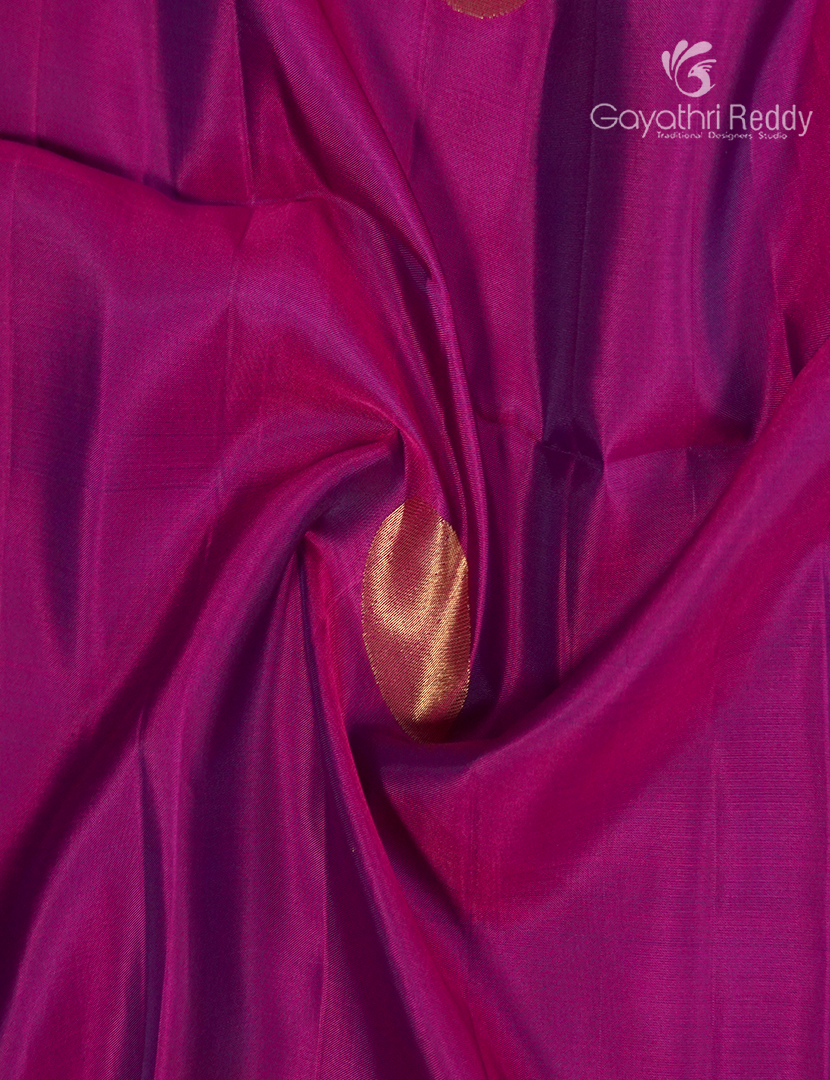 Pure Kanchipuram Soft Silk Saree in Pink and Grey