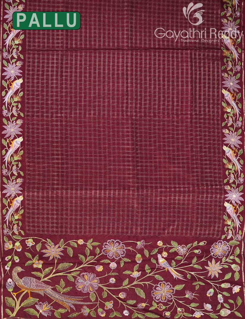 KHADI SILK WORK SAREE-KSW56