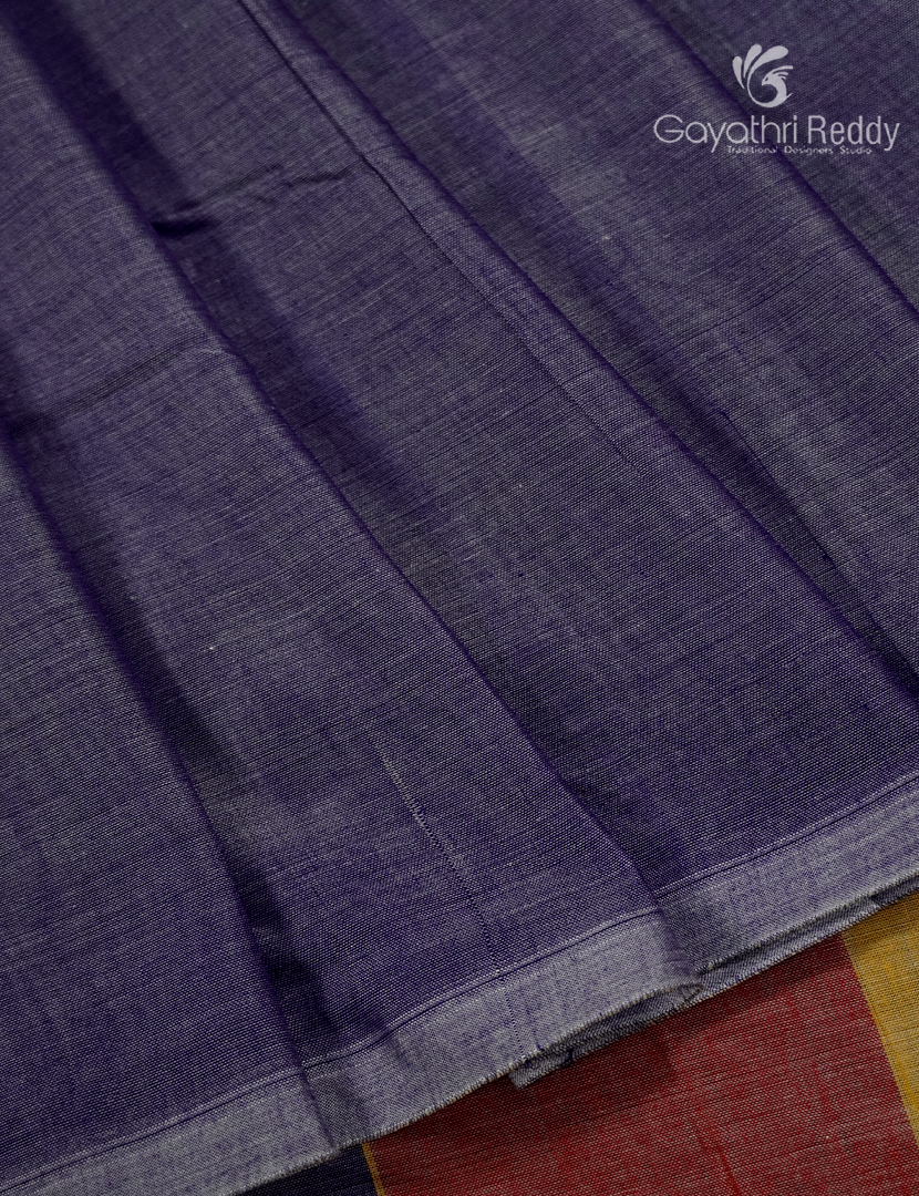 Pure Narayanpet Cotton Saree in Denim Grey
