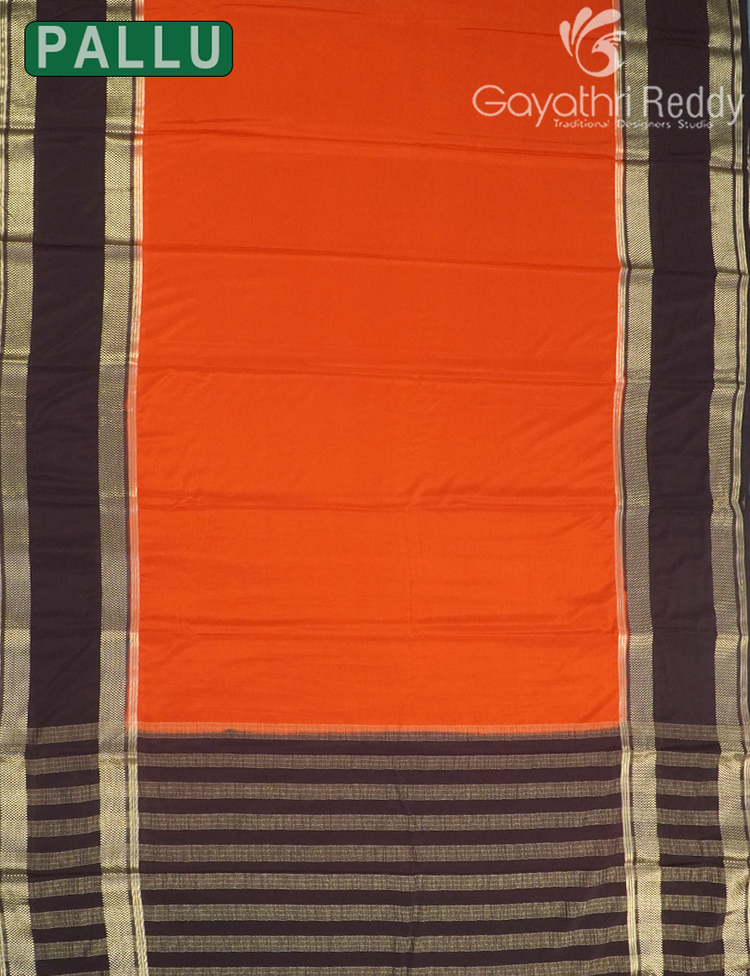 SEMI MYSORE CRAPE SAREE-SMC353