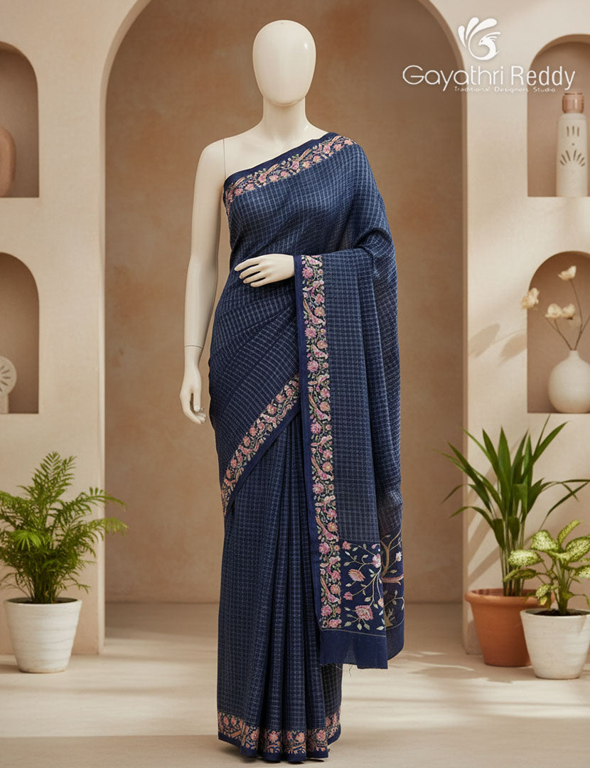 KHADI SILK WORK SAREE-KSW30