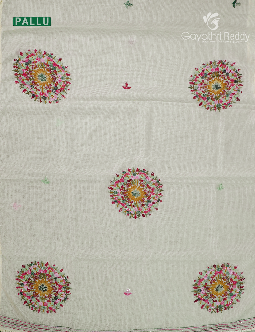 Kota Fancy Saree in Pastel Lime Yellow