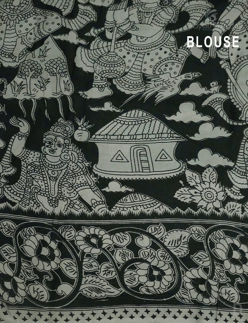 PURE KALAMKARI  KADI  SILK -KKS7