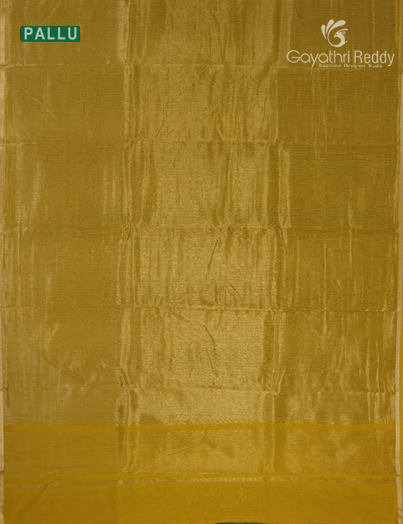 Pure Tissue Saree in Gold