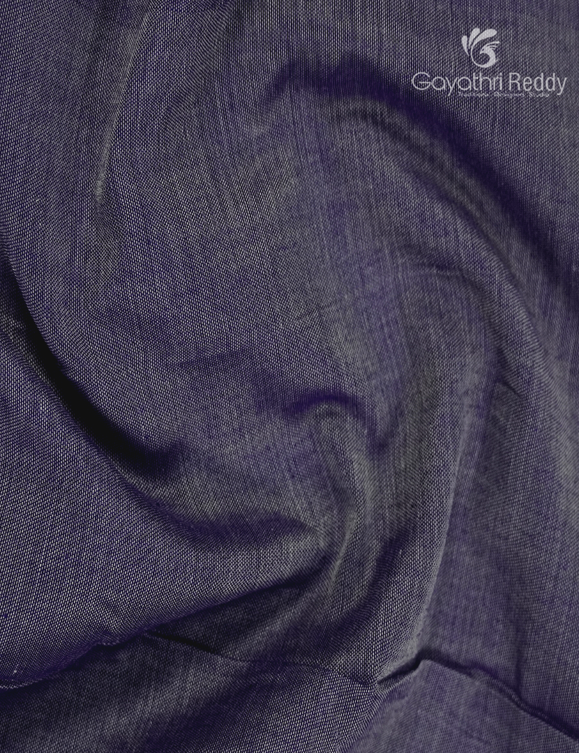 Pure Narayanpet Cotton Saree in Denim Grey