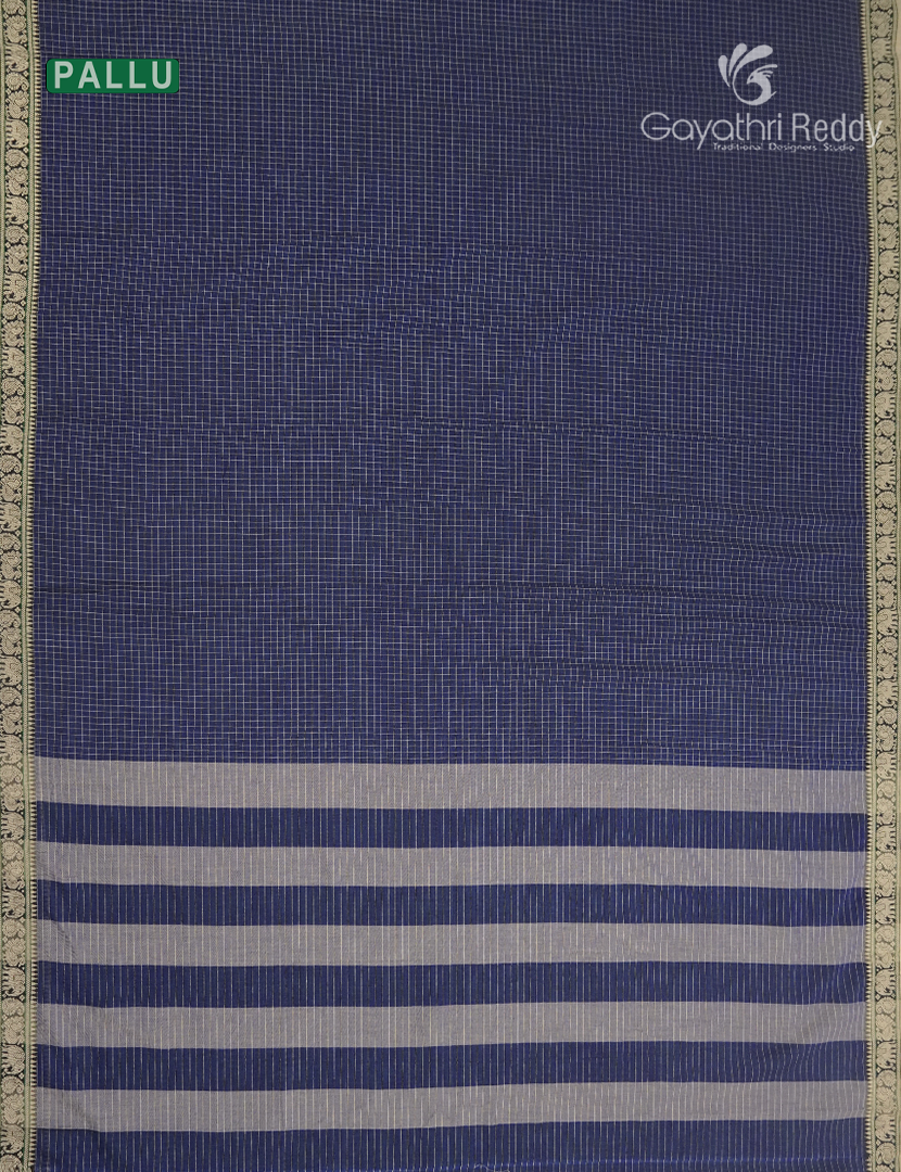 Pure Narayanpet Cotton Saree in Deep Grey