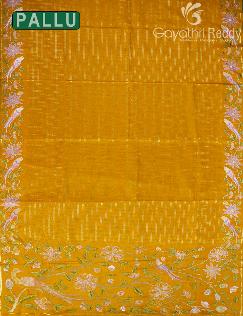 KHADI SILK WORK SAREE-KSW57
