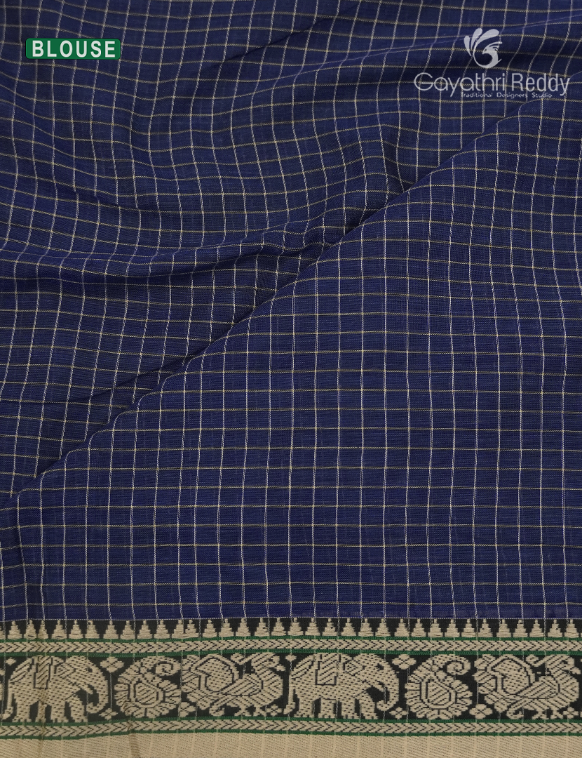 Pure Narayanpet Cotton Saree in Deep Grey