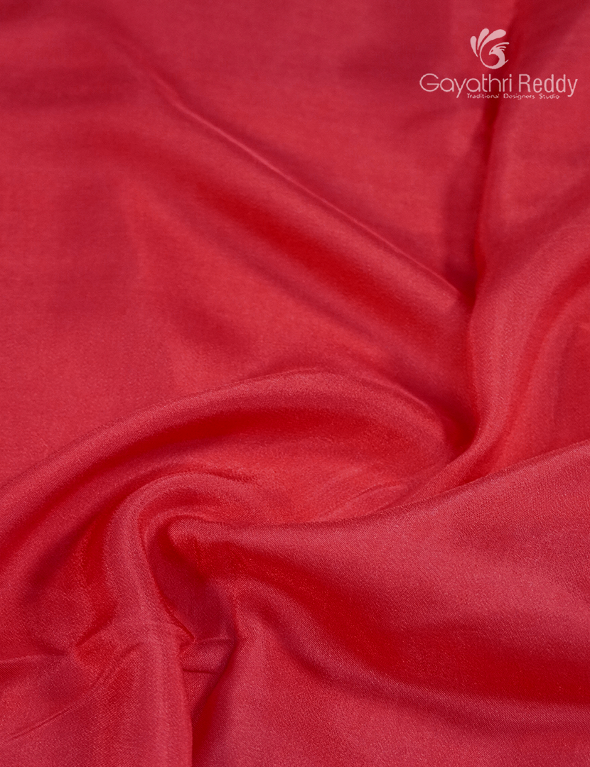 Semi Mysore Crepe Saree in Peach Pink
