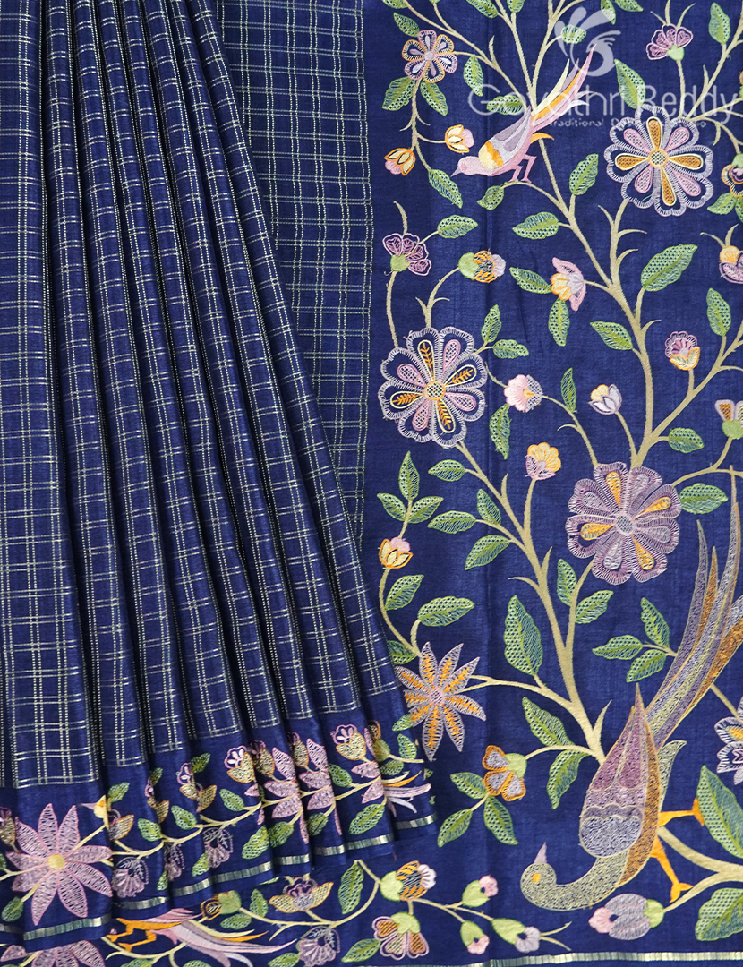 KHADI SILK WORK SAREE-KSW58