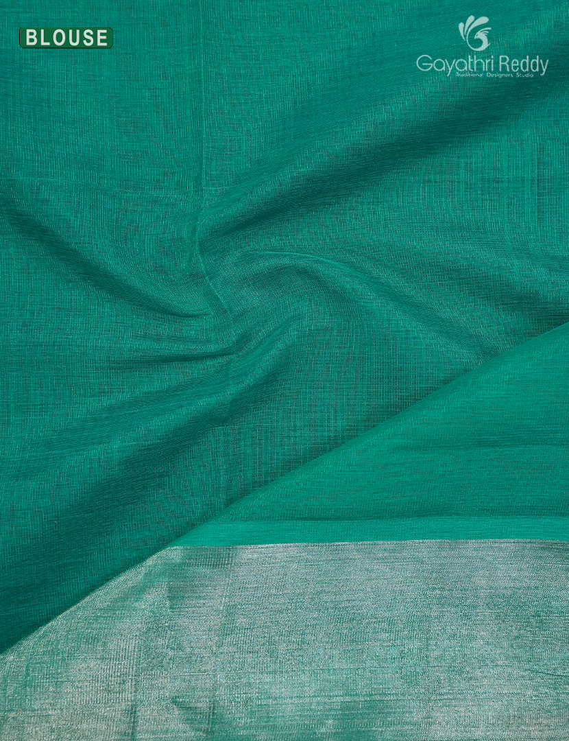 Pure Arani Sico Saree in Violet and Sea Green
