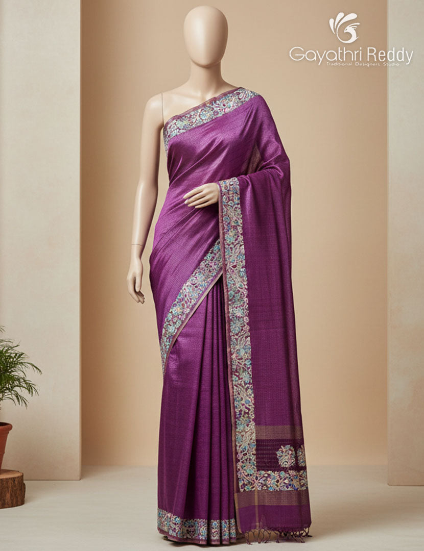 KHADI SILK WORK SAREE-KSW51