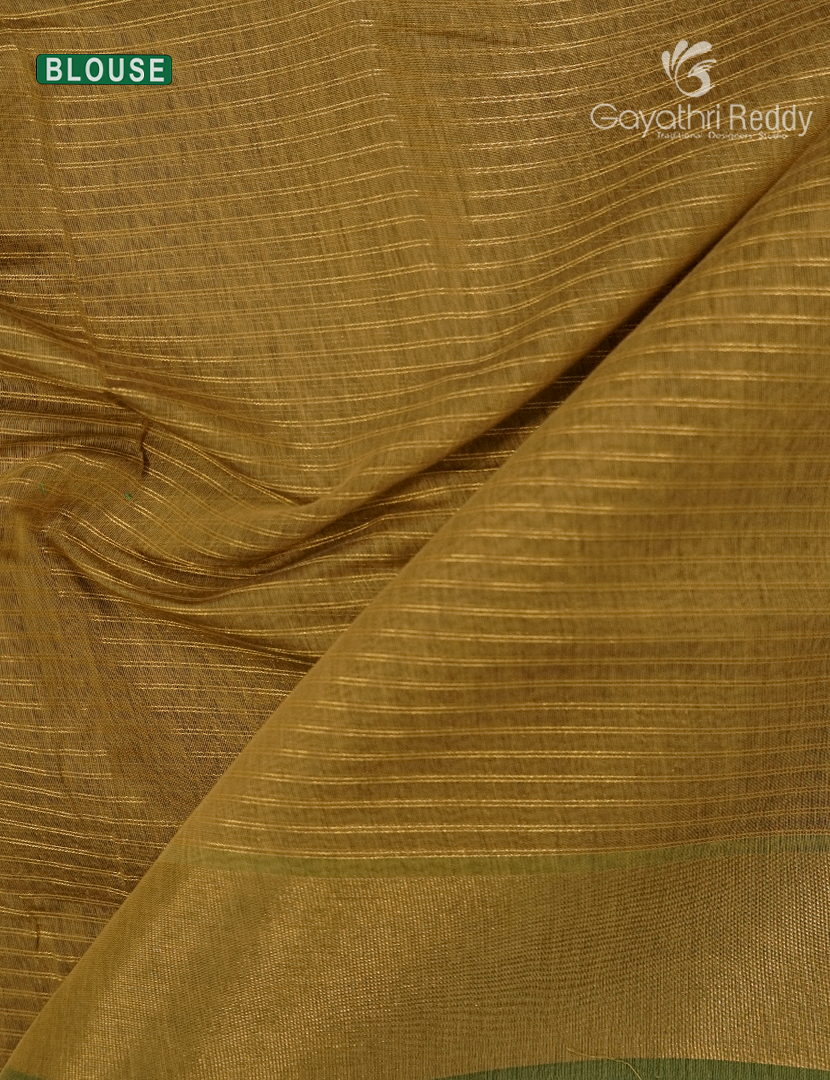 Semi Ikat Silk Saree in Light Khakhi