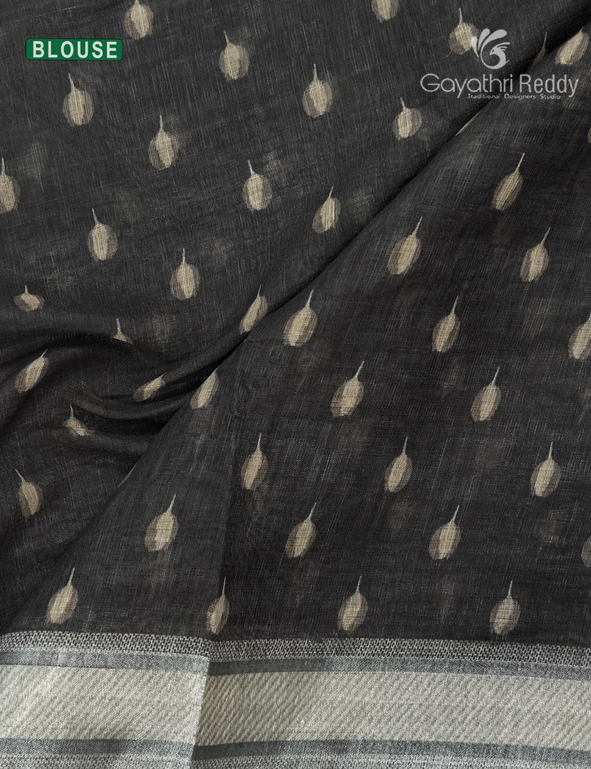 Linen Silk in Cream and Black