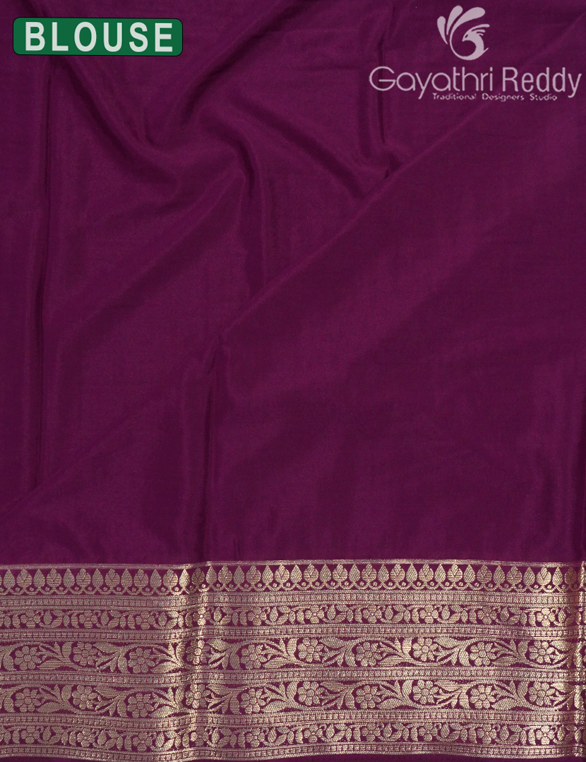 SEMI MYSORE CREPE SAREE-SMC363
