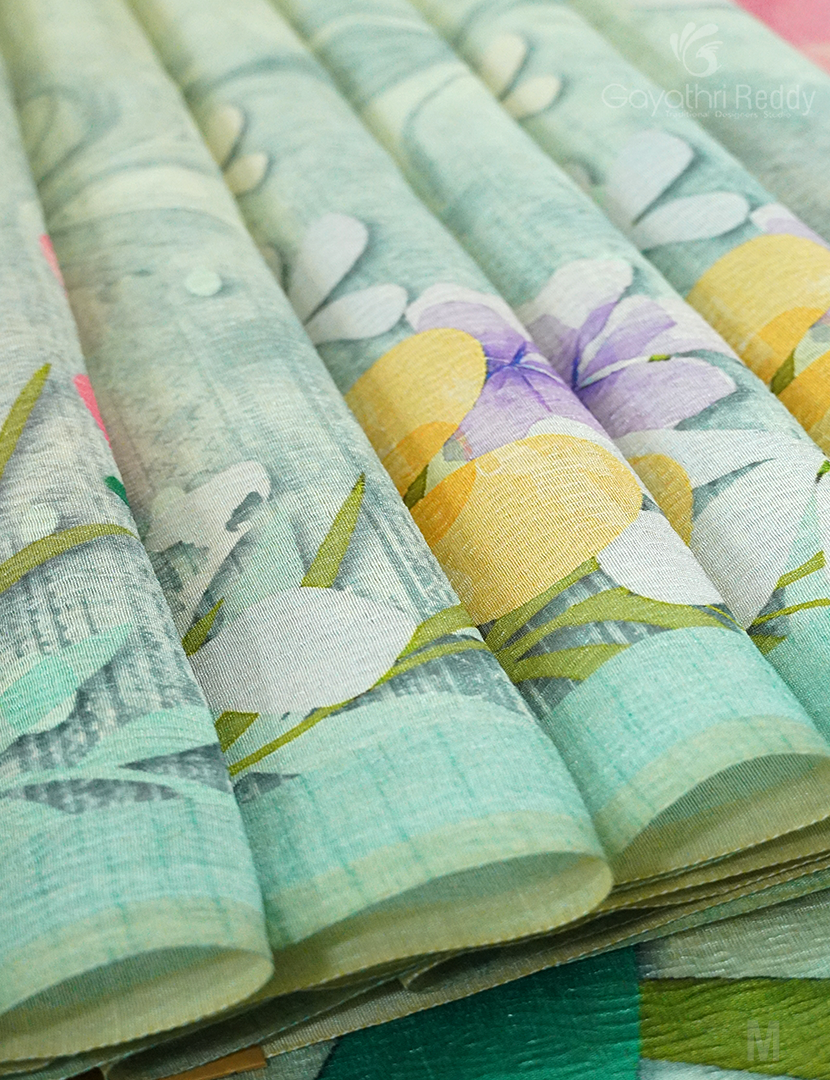 WRINKLE ORGANZA SAREE-OP577