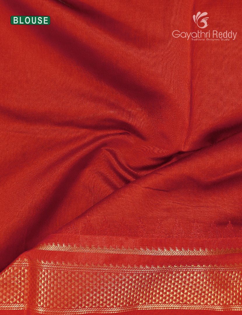Semi Gadwal Saree in Black