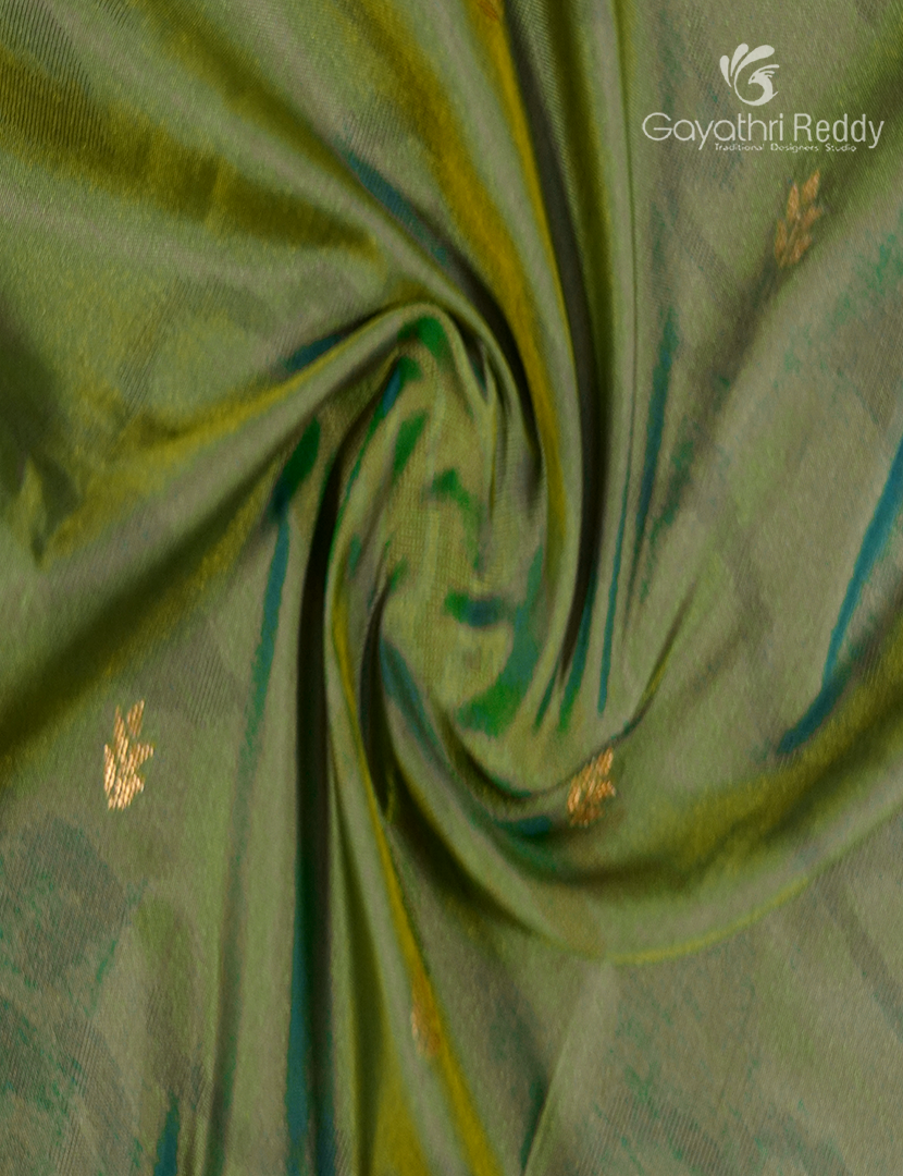 Semi Kanchipuram Art Silk Saree in Sea Green