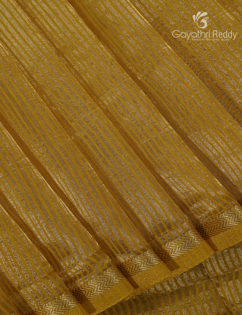 Pure Tissue Saree in Gold