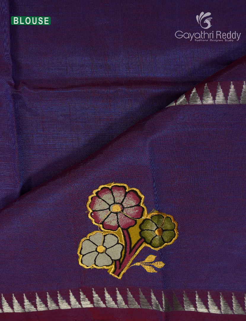 Pure Mangalagiri  Langa Voni Set in Violet