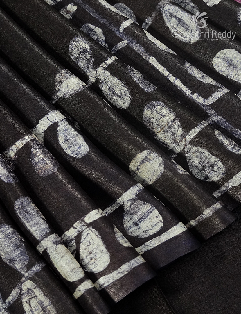 PURE DESI TUSSAR PRINTED SAREE-TS1584