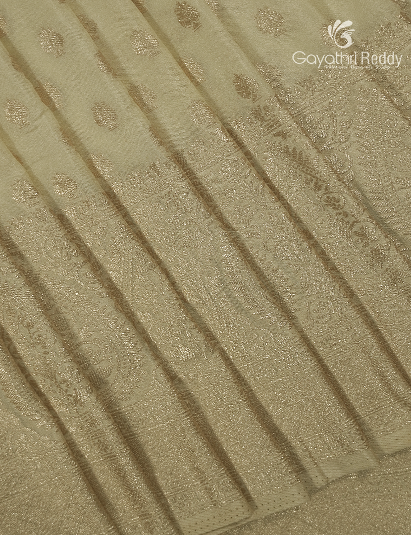 Banaras Georgette Saree in Ivory