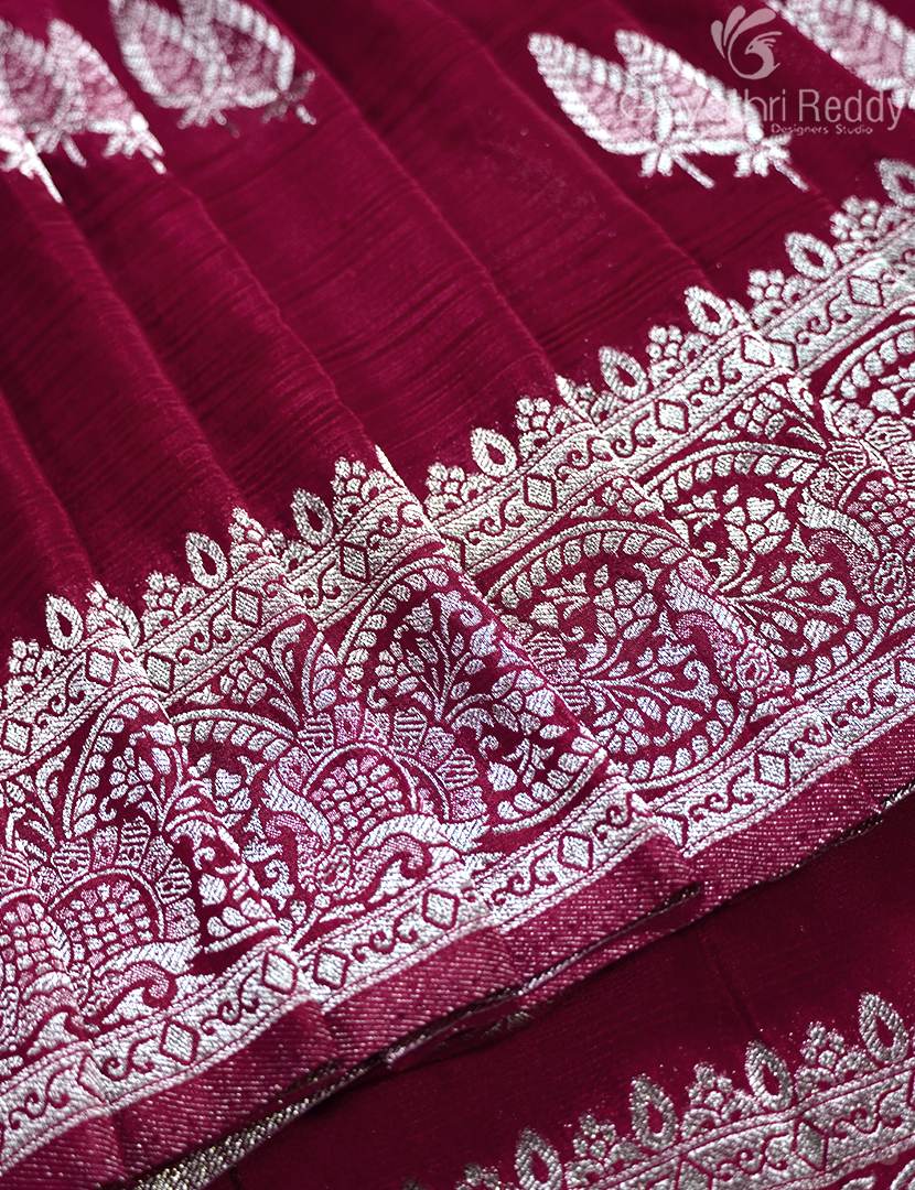 CHIFFON FANCY SAREE-PCF249