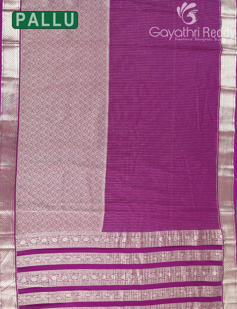 MYSORE CREPE BROCADE SAREE-MCB43