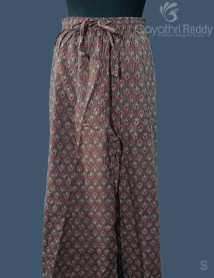KALAMKARI COTTON PLAZZO-PKC2