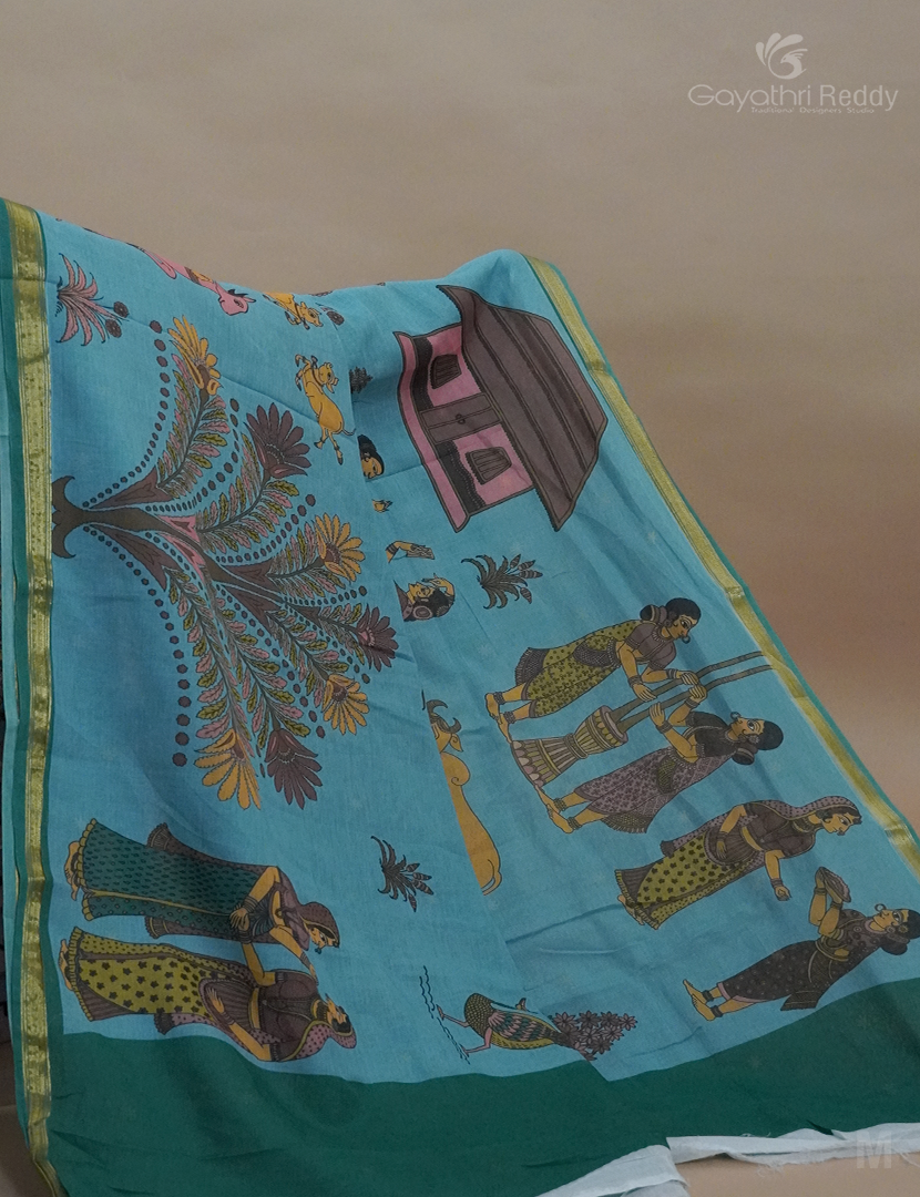 PURE KALAMKARI KADI COTTON-KKC1