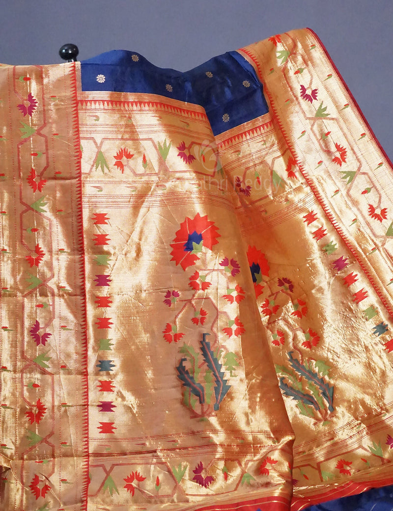 Soft paithani Semi-silk Block kalamkari Print Designed Party Wear Sare –  Griiham