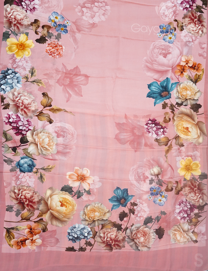 PURE CRAPE PRINTED SAREE-PCP3